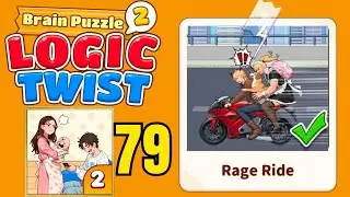 Brain puzzle 2 logic twist level 79 solution walkthrough ( rage ride ) 