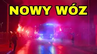 [TRĄBY] Powitanie nowego wozu strażackiego Volvo FM 380 Bocar dla OSP Lewiczyn