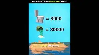 The Truth About Cruise Ship Waste! 🚢 #facts #science #amazingfacts #shorts