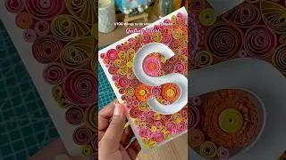 Quilling letter S 💖 100 things to do when you&rsquo;re bored ✨ #quilling #100dayschallenge #diycrafts
