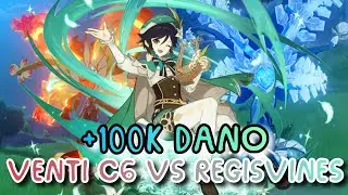 Derrotando as Regisvines com o Venti DPS C6R2! Genshin Impact