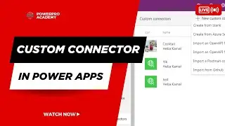 Custom Connector in Power Apps | Power Platform | PL - 900 | Advance | #powerapps #powerplatform