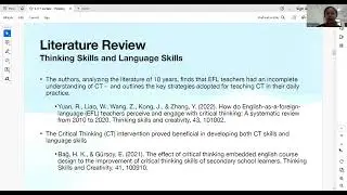 Integrating Thinking Skills with Language Skills in the Engineering Curriculum