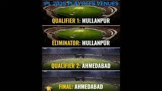 IPL 2025🏏 Playoffs Venues #ytshorts #shortsfeed #ipl #cricket #subscribe
