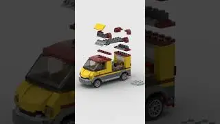 Pizza Van 🍕🚐 | Lego Speed Build (60150) #shorts