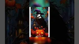 Spooky Avian Delights: Halloween Bird Art 🎃🐥🦇#DigitalArt #HalloweenArt #art #artwork #SpookyArt