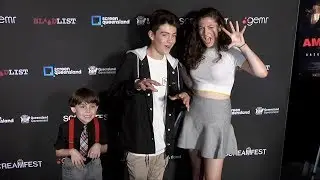 Kue Lawrence, Zane Austin, Noa Brenner 2018 Screamfest Opening Night Red Carpet
