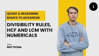 Divisibility Rules , HCF and LCM | Number System | Quant and Reasoning |