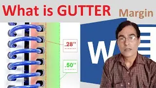 What is Gutter Margin | Gutter Margin Vs Normal Margin | MS word Margin and page setting