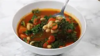 Cannellini Bean, Carrot, and Kale Soup