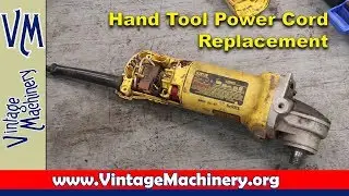 Power Cord Replacement on Hand Power Tool