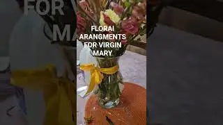 New Floral Arrangement for Virgin Marry #mariandevotion #music #FloralArrangementVlog