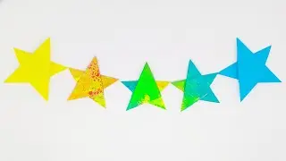 How to make simple & easy paper star.Diy paper crafts.Как легко и быстро сделать звезду из бумаги