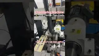 Automatic Dual-Head Chamfering Machine for Heavy Tubes, Pipe End Chamfering and Deburring #machine