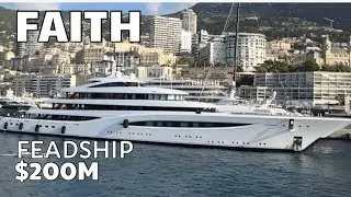Docking of $200MILLION Luxurious FAITH  Superyacht &bull; 96.55m &bull; Feadship MONACO GRAND PRIX 2024