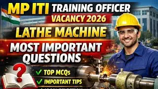 MP ITI TRAINING OFFICER VACANCY 2026 || MP ITI TO Bharti 2026 || MP ITI  TO  FITTER TRADE Classes ||