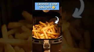 CROOOC + 50% OFF 🤤 #airfryer #casaecozi nha #achados #promo #GuiaDeCompras