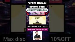 BITSAT Crash Course 2026 |🔥 PW BITSAT Crash Course 2026 coupon code #bitsat #shorts #pw