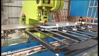 Punching machine including deep throat press and CNC feeding system
