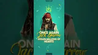 Once again Jack Sparrow stolen millions of hearts.