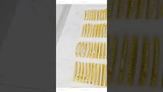 18-karat gold-plated jewelry. The new jewelry is on sale. #jewelrymaking #gold #bracelet
