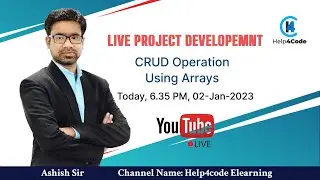 Live Project Development - CRUD Operation using Arrays  6.35 PM #liveproject #coding #interview