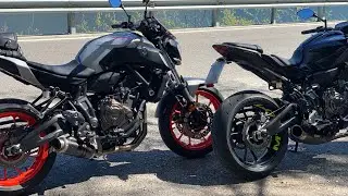 SOUNDCHECK MT 07: akrapovic titanium vs roadsitalia thunder carbon