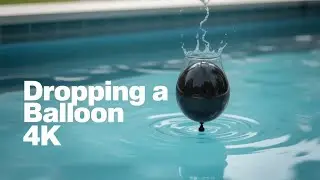 Dropping a water balloon in water 💧
