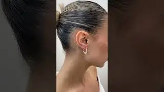 White gold round cut lab grown diamond chandelier hoop earrings #GlamAndGems #LabGrownDiamonds