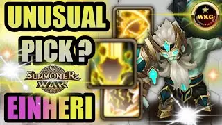 UNUSUAL PICK LIGHT GIANT WARIOR EINHERI - Summoners War
