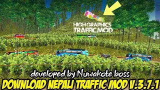 How to download and add Nepali Traffic mod V 3.7.1 Nuwakote boss in bus simulator indonesia||bussid|