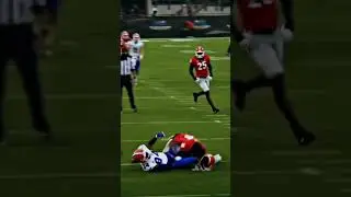 Hit him so hard his own helmet came off 😳 #shorts
