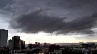 TIMELAPSE: Low-Hanging Monsoon Cloud Over Downtown Phoenix
