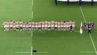 スタジアムにこだまする「君が代」　日本対アイルランド　9/28エコパスタジアム