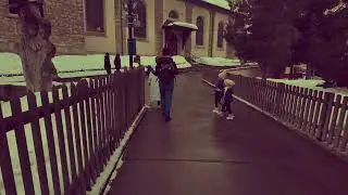 walking is street of Zermatt city with only electric car switzerland rich 