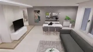 Conception 3D animation appartement 120 m&sup2;