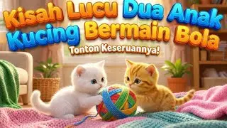 Yuk tonton ! Kisah lucu dua anak kucing bermain bola (@Hanna.bee_chanel )