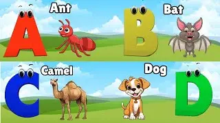 A For Ant B For Bat | Abc Phonics song for toddlers | Abcd Song| #preschoollearning