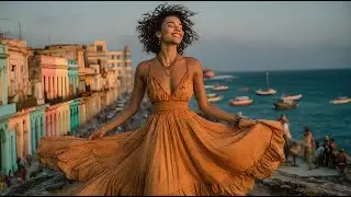 Romantic Salsa Latin Music Colonial Seaside | Nostalgic Elegance, Golden Hour Groove