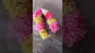 Plastic flower garland | Best out of waste | Plastic garland DIY | Flowers from waste Plastic cover