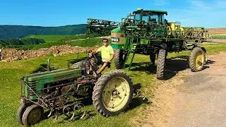 НОВЫЕ и ОЧЕНЬ СТАРЫЕ тракторы John Deere на нашей ферме