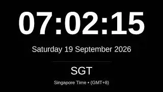 🕒 LIVE: SGT Clock | Current Time in Singapore Time (SGT) - Singapore