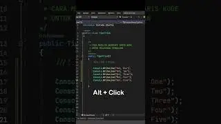 Cara Cepat Pilih Beberapa Baris Kode #shorts #dotnet #visualstudio #csharp #vscode