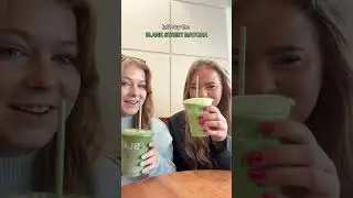 We tried BLANK STREET MATCHA for the FIRST time! 🥹✨ #matchalatte #blankstreet