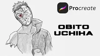 Obito Uchiha Drawing #procreate #animeart #sketch