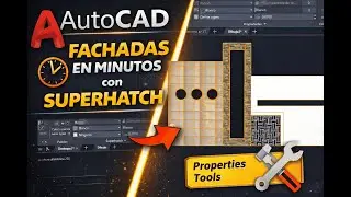 AutoCAD: Fachadas en minutos con SUPERHATCH | Productivity Tools