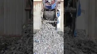 Scrap Steel Crusher Machine Electric Aluminum Can Crusher Metal Steel  Crusher #metalcrusher