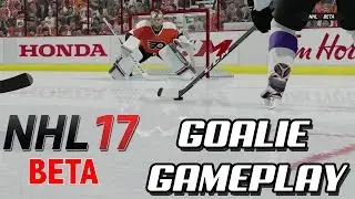 SHORT SIDE SNIPE! - NHL 17 Beta - Goalie Gameplay