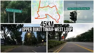 45km Upper Bukit Timah-West Loop | Singapore Cycling