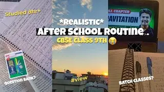 REALISTIC AFTER SCHOOL ROUTINE 📚 CLASS 9TH 😂 STUDY FOR EXAMS